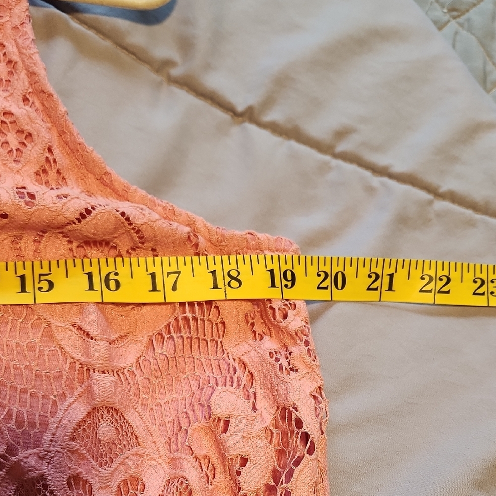 Torrid Pink Lace Sleeveless Blouse- Very Comfortable - Picture 7 of 8